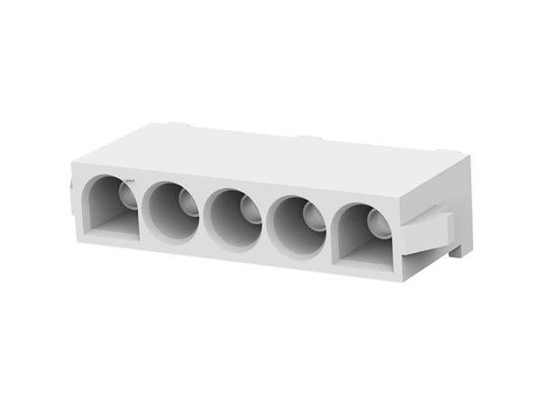 TE Connectivity MATE-N-LOK-liitäntäkotelo piirilevylle Napojen kokonaismäärä 5 Ristikoko: 6,35 mm 640901-3 1 kpl