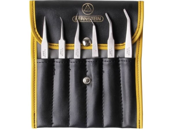 Bernstein 5-050, Rustfritt stål, Rustfritt stål, Flat, Konisk, Buet, Rett, 6 stk