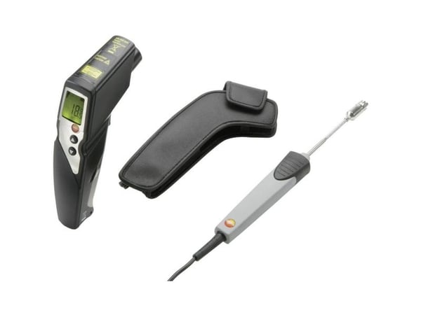 testo 830 T4 sett infrarødt termometer optikk 30:1 -30 til +400 °C kontaktmåling