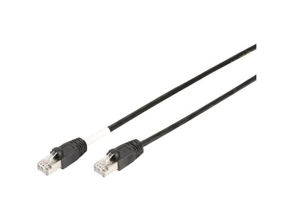 DIGITUS Professional - Liitäntäkaapeli - RJ-45 (uros) - RJ-45 (uros) - 5 m - SFTP - CAT 6 - buutattu, ulkokäyttöön, solmuvapaa - musta - musta