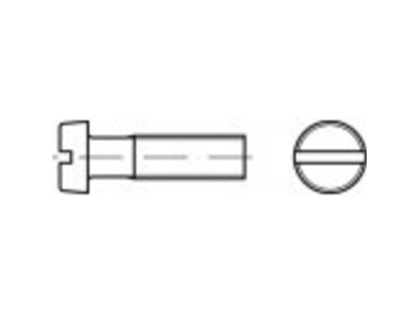 TOOLCRAFT TO-5381163 sylinderskruer M3.5 8 mm sporskrue DIN 84 stål galvanisert 200 stk.