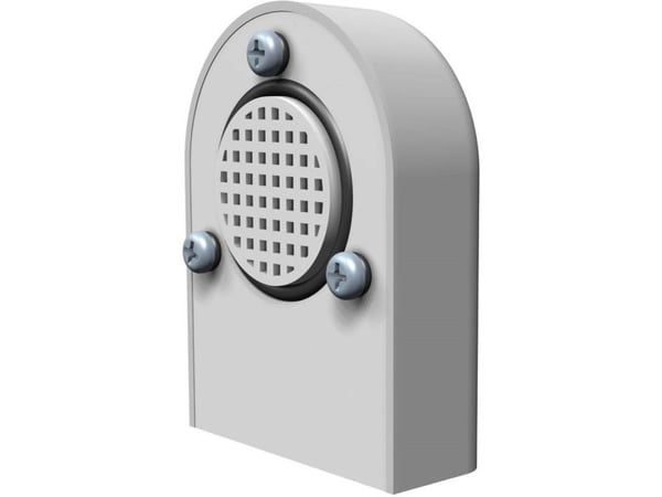 Hammond Electronics ventilasjonsventil i polykarbonat lys grå (L x B x H) 28 x 51 x 69 mm 1 stk