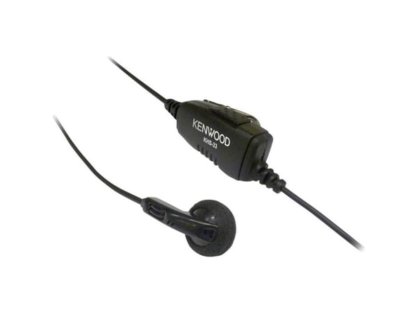 Kenwood Electronics KHS-33, Koblet med ledninger (ikke trådløs), Hodesett, Sort