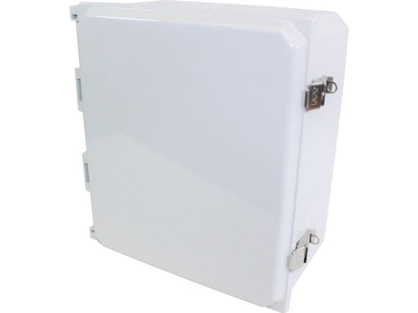 Hammond Electronics väggmonteringskapsling 354 x 309 x 152 polykarbonat ljusgrå