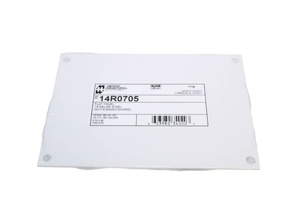 Hammond Electronics monteringsplate i stål hvit 171 x 124 x 1,8 mm