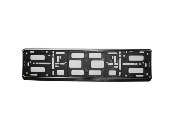 HP nummerplateholder i plast Sort (L x B x H) 15 x 530 x 135 mm