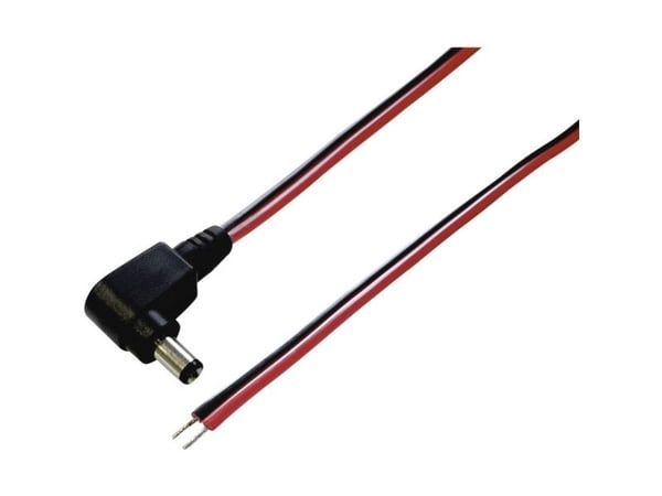 TRU COMPONENTS lavvolt tilkoblingskabel lavspenningskontakt 5.50 mm / 2.10 mm 1.00 m