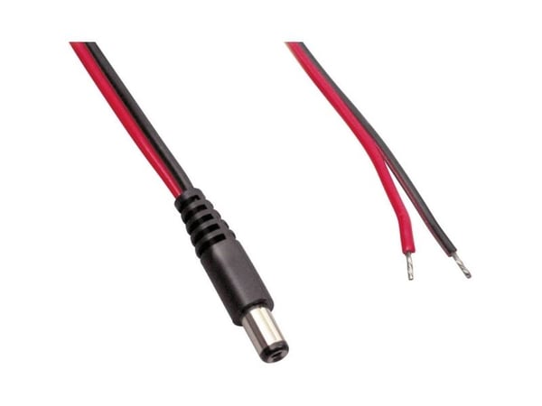 Conrad TC-2511264, Pienjännitekaapeli, musta, Punainen, 0.75 mm², 0,5 m
