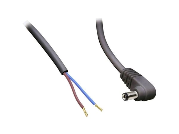 TRU COMPONENTS Pienjänniteliitäntäkaapeli Pienjännitepistoke - avoin pää 5,50 mm 2,10 mm 50 cm 1 kpl 1 kpl