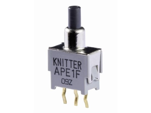 Knitter-Switch APE 1F APE 1F tryckknapp 48 V DC/AC 0.05 A 1 x On/(On) momenttryckande (L x B) 9.5 mm x 5 mm 1 st
