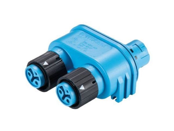 Wieland Electric 46.030.1254.9 rundstiftfordeler, samlet polantall: 2, RST® MINI