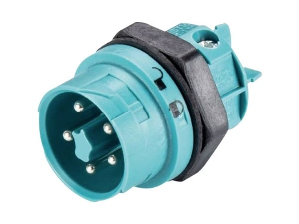 Wieland Electric 46.052.5053.6 rundstik plugg innbygging samlet poltall: 4 + PE serie (rundstikkforbindelse): RST® MINI - 1 stk