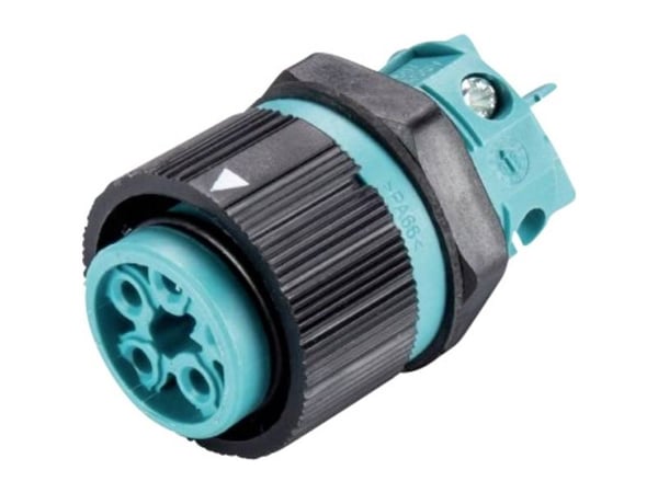 Wieland Electric 46.051.5053.6 rundkontakt til tilkobling, innbygging samlet poltall: 4 + PE serie (rundkontakt): RST® MINI 1 stk