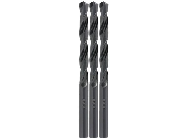 RUKO 206012 HSS metallspiralbor 1,2 mm rullevalset DIN 338 sylinderskaft 3 stk