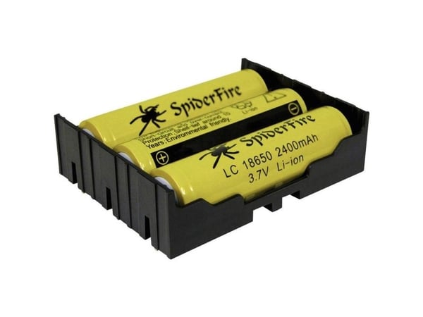 MPD BK-18650-PC6 batteriholder 3x 18650 gjennomstikkmontering THT (L x B x H) 77,7 x 59,69 x 21,54 mm