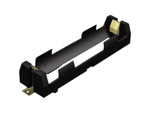 Keystone Electronics 1042 batteriholder for 1x18650 overflatemontering SMD (L x B x H) 86 x 20,65 x 14,86 mm