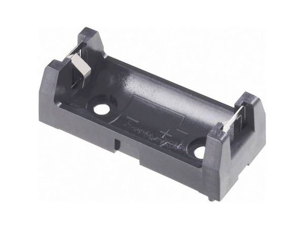 Keystone Electronics 1029 batteriholder 1 2/3 AA, gjennomstikksmontasje THT (L x B x H) 43 x 18 x 15 mm