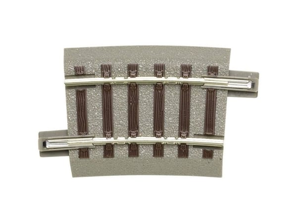 H0 Roco geoLINE (med ballast) 61129 bøyd spor, 6 stk