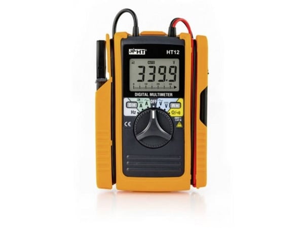 HT Instruments HT12 håndmultimeter med digital strømtang CAT II 600 V, CAT III 300 V visning (counts): 3400