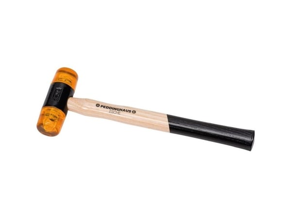 Peddinghaus plastikhammer - 330 g, Ø32 mm, gul plast, 5034.02 3/32