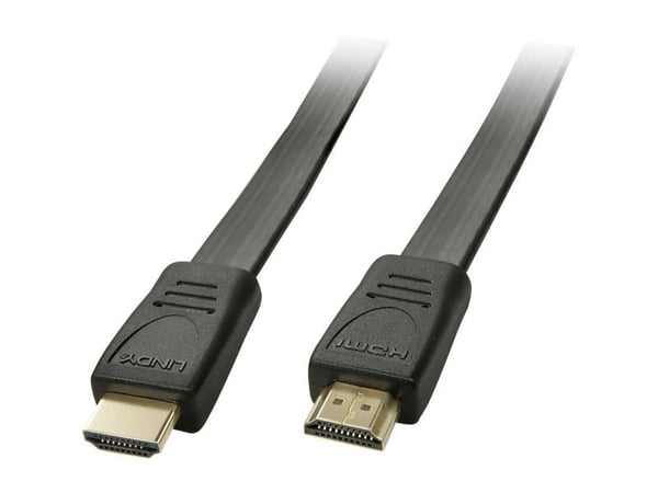 Lindy - HDMI-kaapeli - HDMI (M) - HDMI (M) - 3.0m - suojattu - musta - valettu, litteä, 4K-tuki (36998)