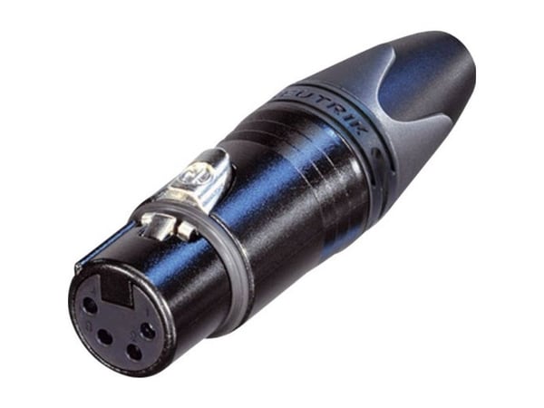 Neutrik NC4FXX-B, XLR, Sort, IP40, 1,5 mm², 1500 V, 3 mO