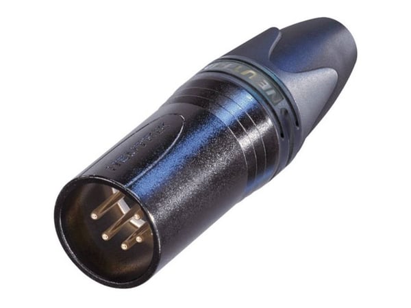 Neutrik NC5MXX-B, XLR, Sort, Nikkel/gull, IP40, 1 mm², 1500 V