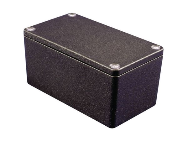 Hammond Electronics 1550Z220BK universal-kapsling 222 x 146 x 82 mm aluminium svart 1 stk