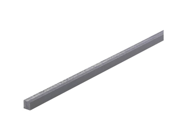 PVC firkantprofil (L x B x H) 500 x 10 x 10 mm - 1 stk