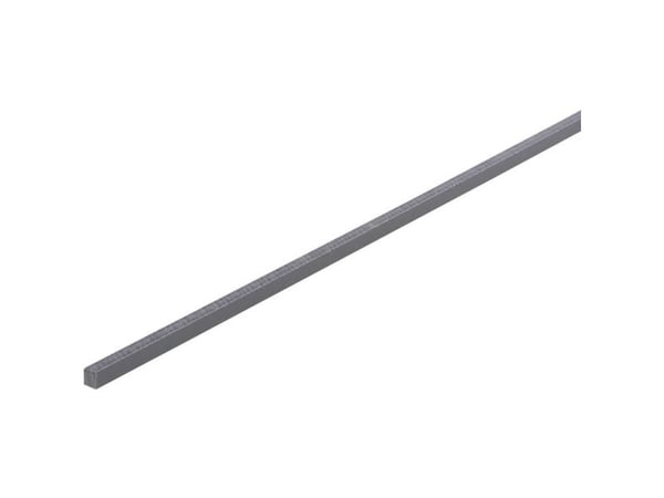 PVC firkantprofil (L x B x H) 500 x 5 x 5 mm 1 stk