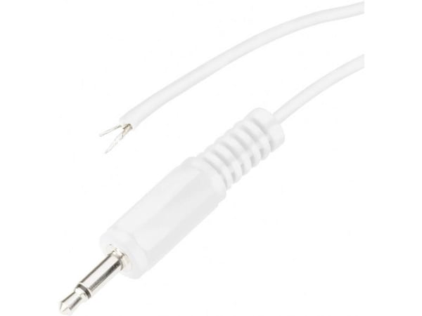 BKL Electronic 1101148, 3.5mm, Uros, Uros, Kupari, 1,8 m, Valkoinen