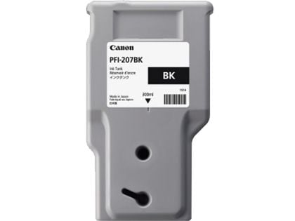 Canon PFI-207 BK, Musta, Väriainepohjainen muste, 1 kpl