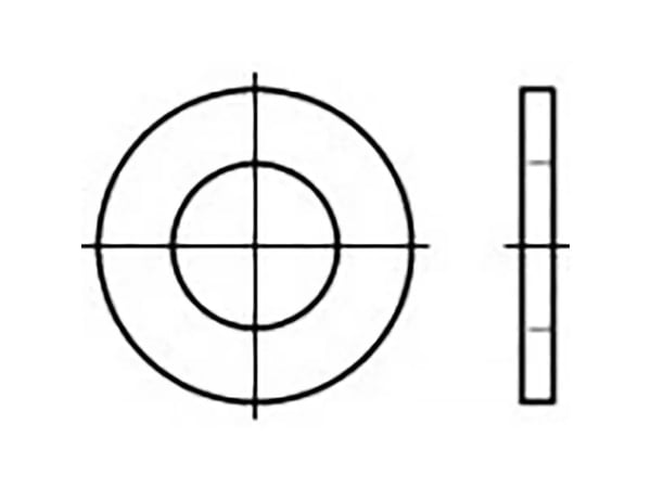 Mellomleggsskive 17,5 mm 30 mm stål 250 stk TOOLCRAFT TO-6853962
