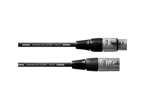 Cordial CFM 10 FM, Hankjønn, XLR, Hunkjønn, 10 m, Sort
