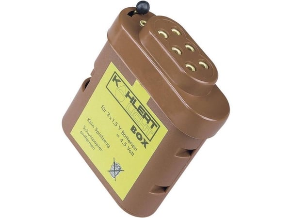 Kahlert Licht 60897 Batteriboks med tilslutningssokkel 4.5 V Paristokotelo 4.5 V