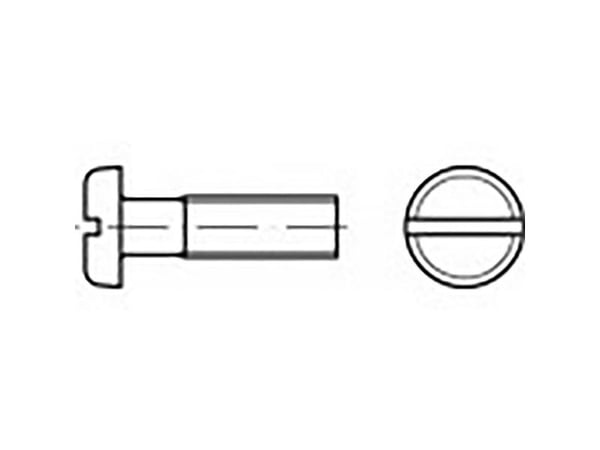 TOOLCRAFT TO-6853395 flate rundhodeskruer M5 25 mm spor DIN 85 rustfritt stål V2A A2 - 100 stk