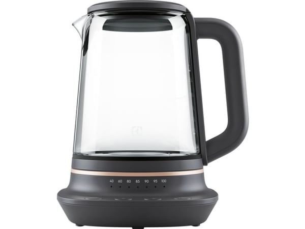 Electrolux E7GK1-8BP, 1,7 l, 2000 W, Sort, Kobber, Justerbar termostat, Vannivåindikator, Trådløs