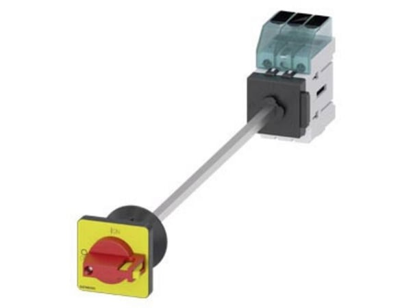 Siemensin kuormakytkin, punainen, keltainen, 3-napainen, 16 mm², 32 A, 690 V/AC, 3LD32400TK13, 3P, IP65, 60 mm, 68 mm, 83 mm, 420 mm