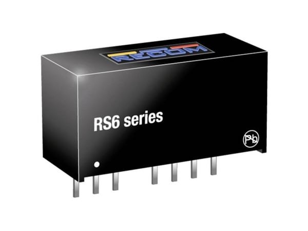 RECOM RS6-2405S DC/DC-muunnin, tulostus 1200 mA 6 W Lähtöjen määrä: 1 x