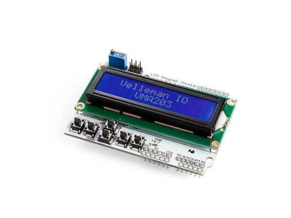 Whadda WPSH203, LCD-suojapakkaus, Arduino, Arduino, Monivärinen, 80 mm, 58 mm
