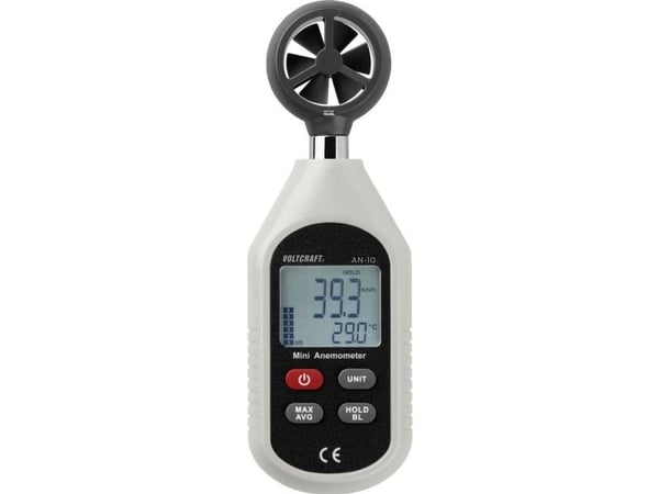 VOLTCRAFT anemometer AN-10, 0,3 til 30 m/s, -10 til 50°C 1662854