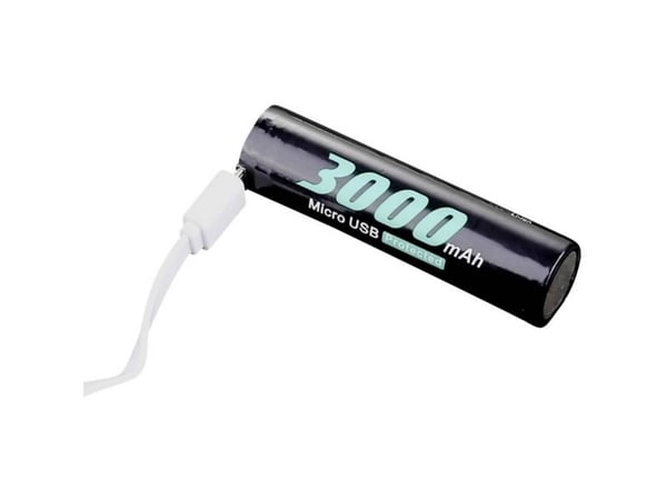 Soshine 18650USB 3,7-3000 USB Micro-B batteri 18650 litium 3,6 V 3000 mAh 1 stk.