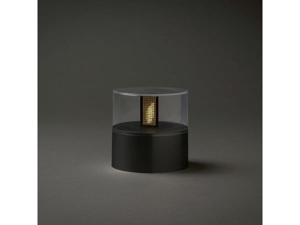 Konstsmide 1897-700, Lampa med flamma, Svart, Plast, IP44, 256 lamp(or), LED