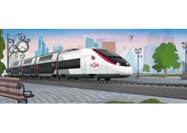 Märklin TGV Duplex, Jernbane- og togmodell, HO (1:87), Gutt/Jente, Plast, 5 stykker, Sort, Hvit