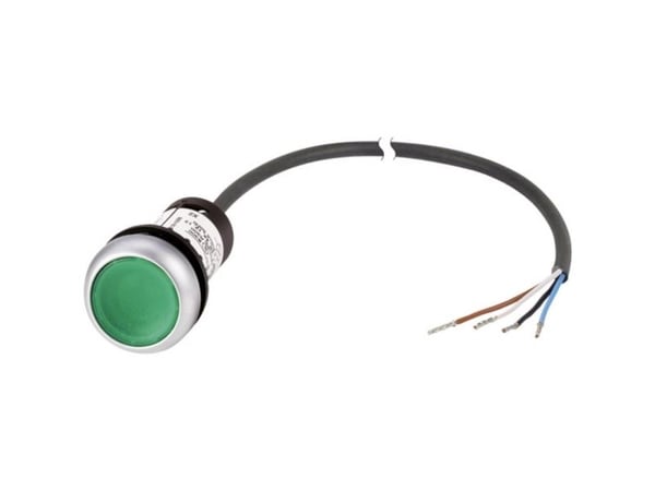 Eaton 185586 C22-DL-G-K10-24-P62 Painonappi litteä Vihreä 1 kpl