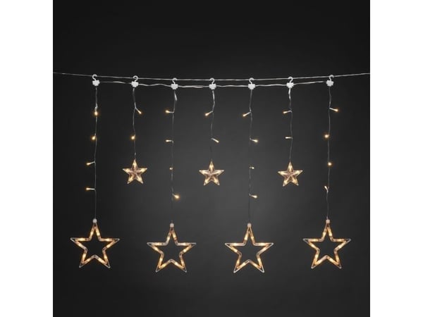 Konstsmide 4046-803, 77 lamppua, LED, Meripihka, Ulkona, Läpinäkyvä, Muovi