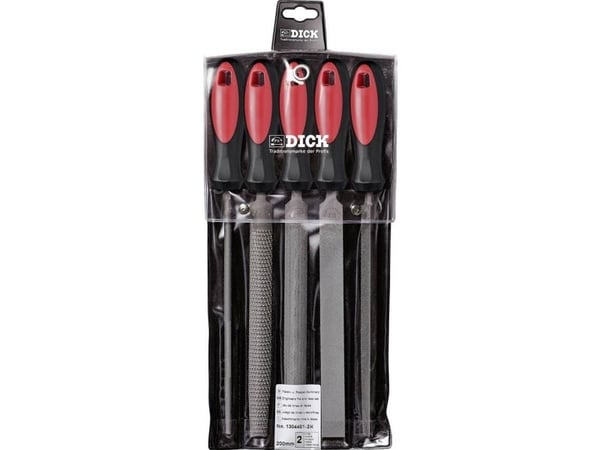 DICK 1304401-2K fil- og raspesett med 5 deler 200 mm