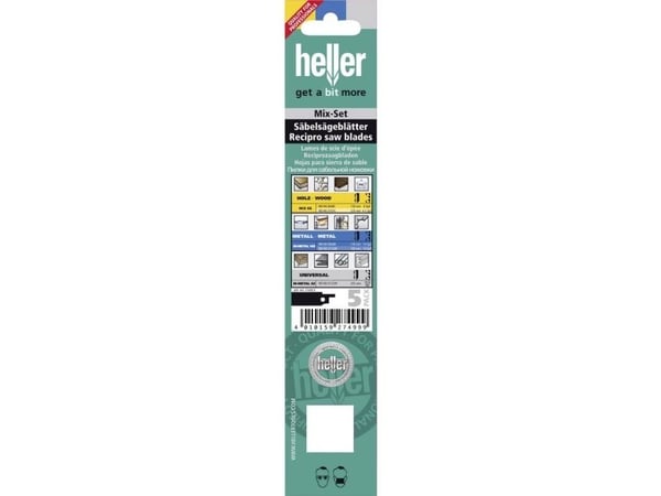 Heller 27499 9 pistosahanterää 1 sarja