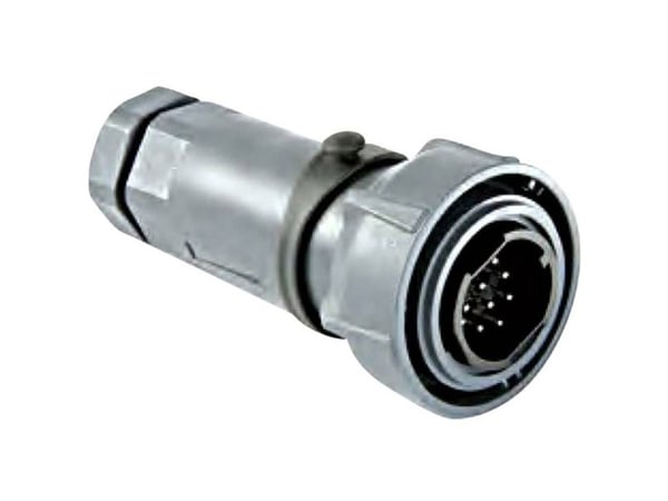 Bulgin PXP7010/02P/ST/1113 rundkontakt, rett poloppsett 2-pol Buccaneer 7000 (1 stk)
