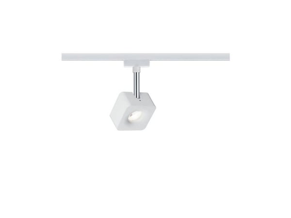 Paulmann 955.11, Spotlight på skinne, 1 ampuller, LED, 2700 K, 770 lm, Kromfarget, Hvit